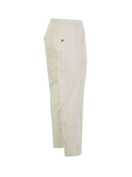 Pantalone Peserico in Gabardina Bianco